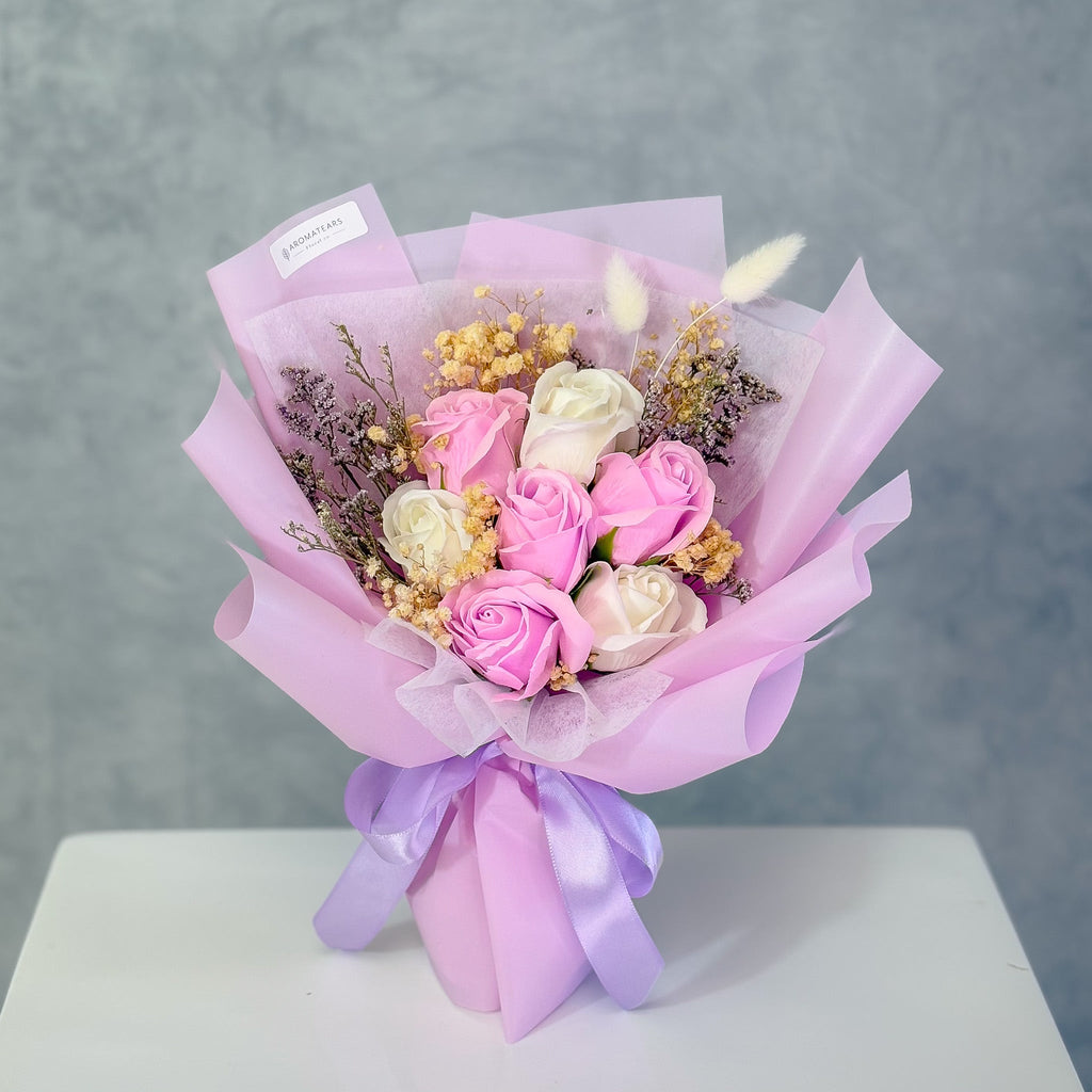7 Soap Roses Bouquet - Aromatears flower Soap Roses
