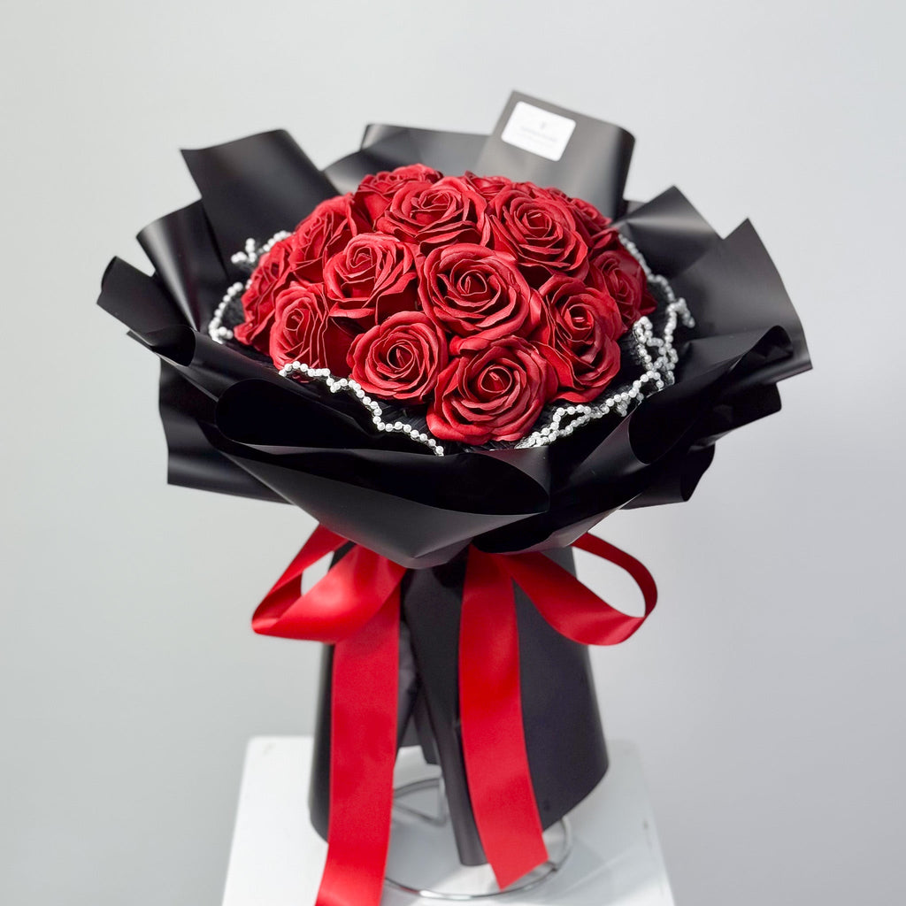 Forever Yours Round Soap Bouquet - Aromatears flower Soap Roses